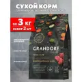 Корм сухой Grandorf Fresh Grain Free Junior Medium & Maxi Lamb & Sweet Potato беззерновой для юниоров средних и крупных пород, беременных и кормящих сук, ягненок, батат, 3 кг 2 шт