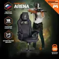 Кресло компьютерное игровое TetChair ARENA, искусственная кожа, черный/черный карбон