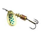 Блесна вращающаяся Mepps COMET PTS, 5, Gold/Blue dots, комплект из 1 штука