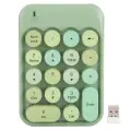 Беспроводная цифровая клавиатура AJAZZ, шоколадный колпачок для переключения направления игры AK18 2,4G, зеленый