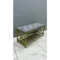 Банкетка в прихожую для обуви 90х35х45 см STEEL MEBEL (БКПЗ-К4)