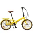 Складной велосипед SHULZ GOA V-brake желтый, колёса 20, 3 скорости