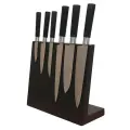 Магнитная подставка для ножей Woodinhome KS002XSOBL массив дуба черный лак