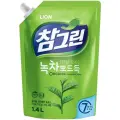 LION Жидкость для мытья посуды Chamgreen Зелёный чай, 1.4 л, 1.4 кг