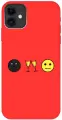 Силиконовый чехол на Apple iPhone 11 / Эпл Айфон 11 с рисунком Cheers! Soft Touch красный