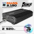 Усилитель автомобильный AMP MASS, 2 канала, 150Вт, класс A/B, BassBoost, мостовой режим