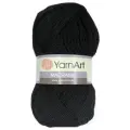 Пряжа YarnArt Macrame | Пряжа Yarnart Macrame - 148 черный | 6шт упаковка | Полиэстер: 100%