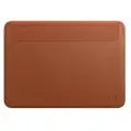 Чехол из экокожи для MacBook 13 Air Pro M1 M2 / Чехол с магнитной застежкой WiWU Skin Pro 2 Макбук Аир Про 13 2016-2022 (A1932 A2179 A2337 A1939 A1706 A1708 A2159 A2289 A2251 A2338), Цвет: Коричневый