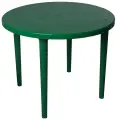 Стол пластиковый круглый Стандарт Пластик, d 90 см болотный