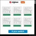 Умное реле мини Zigbee 3.0 16А, Tuya Smart Life для умного дома-Bona Ventura
