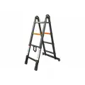 Телескопическая алюминиевая бытовая лестница-стремянка Rockforce 1.3+1.3 м, 4+4 ступеней RF-UP130-M 54184