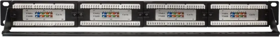 Патч-панель UTP 24хRJ-45 кат.5E 1U 19дюйм SUPRLAN 10-0403