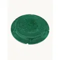 Люк канализационный / газонный круглый, диам. 750 мм (цвет зеленый)