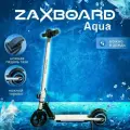 Детский электросамокат для школы, садика ZAXBOARD Kids V4 AQUA (белый) с аквазащитой, до 15км/ч, Led-подсветка