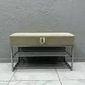 Банкетка с ящиком в прихожую для обуви 90х35х55 см STEEL MEBEL (БПХ90-002)