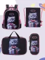 Рюкзак школьный с мешком для обуви, папкой и пеналом A123