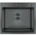 Мойка для кухни Hoffger 5045 Black Eco Графит, 50x45, нержавеющая сталь PVD, врезной монтаж
