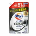 KAO Жидкое средство для стирки Attack ZERO (суперконцентрат, с защитой от повторного оседания грязи при стирке) 810 г, сменная упаковка с крышкой