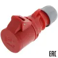 Розетка кабельная 3Р+Е 16А 415В IP44 PCE 214-6 (3 шт. в наборе)