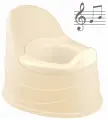 Горшок 13003 музыкальный бежевый