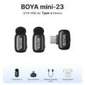 BOYA mini Беспроводной петличный микрофон, 23(2TX-1RX)-Type-c