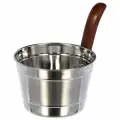 Бадья для бани из нержавеющей стали 4 л Банные штучки, деревянная ручка