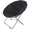 Кресло складное 75*60*75 см Луна, черный ДоброСад