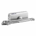 Доводчик дверной с фиксацией до 110 кг серебро ISPARUS 430F