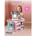 Игровой набор Pituso Vanity Dresser, для девочек, 41 предмет, бирюзовый/розовый/белый