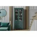 Сага шкаф с витриной 90 темно-бирюзовый