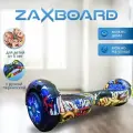 Детский гироскутер с ручкой Zaxboard ZX-7 BASE LED 6.5 дюймов с 6 лет (Hip Hop)