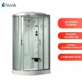 Душевая кабина FRANK F610L левая с парогенератором, стекло закаленное, с крышей, левосторонняя