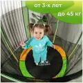 Каркасный батут DfC Jump Kids 55 (пружины из стали) 83х50х20 см , зеленый