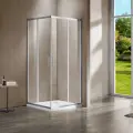 Душевой уголок Vincea Garda VSS-1G900CL без поддона, стеклянный, 90x90, квадратный, раздвижной, итальянский