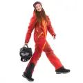 Комбинезон снегоходный утепленный DragonFly Extreme Woman, Red-Yellow, L