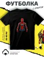 Футболка SMAIL-P Человек Паук MCU супергерой, размер XL, чебный