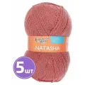 Пряжа Семеновская МШФ Natasha 50% шерсть, 50% акрил 5 шт.х100г 250м №70021 тёмно-коралловый