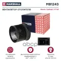 Эл. вентилятор отоп. Nissan Qashqai I J10 06- X-Trail II T31 07- MB1243 MARSHALL арт. MB1243