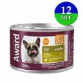 Влажный корм AWARD для взрослых собак паштет из утки с брусникой, 200 г х 12 шт
