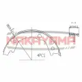 Колодки тормозные барабанные задние HYUNDAI TUCSON Nakayama HS7255NY