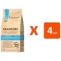 Корм сухой Grandorf Sg Cat Ad Skin&Coat Care White Fish&Turkey для кошек живущих дома, белая рыба и рис,2 кг х 4 шт