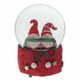 Фигурка в стеклянном шаре Гномы музыка от ключа, D10 см, 10х10х14 см