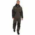 Костюм демисезонный мембранный Huntsman Торнадо до -15 для охоты, рыбалки, ткань Breathable, цвет хаки (р.44-46/170-176)
