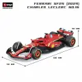 Металлическая коллекционная модель болида Формулы-1 Burago1:43. Ferrari№ 16. SF-24 Леклерк