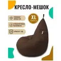 Кресло-мешок PUFON груша размер XL, коричневый, материал дюспо