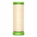 Нить Gutermann Extra Fine 150 для особо деликатных тканей 200м, 100% полиэстер (414 светлый кремово-бежевый), 5 шт