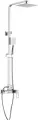 Душевая стойка Fashun A52417 с тропическим душем, со смесителем, с изливом, рычаг сбоку, с лейкой, матовая