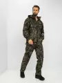 Костюм тактический мужской демисезонный на флисе Huntsman Никс Люкс, ткань Alova Windblock, цвет хамелеон (р.60-62/170-176)