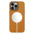 Чехол Leather Case with MagSafe KZDOO Mag Noble Collection для iPhone 15 Pro 6.1, оранжевый (2)