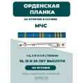 Орденская планка МЧС 1 степени